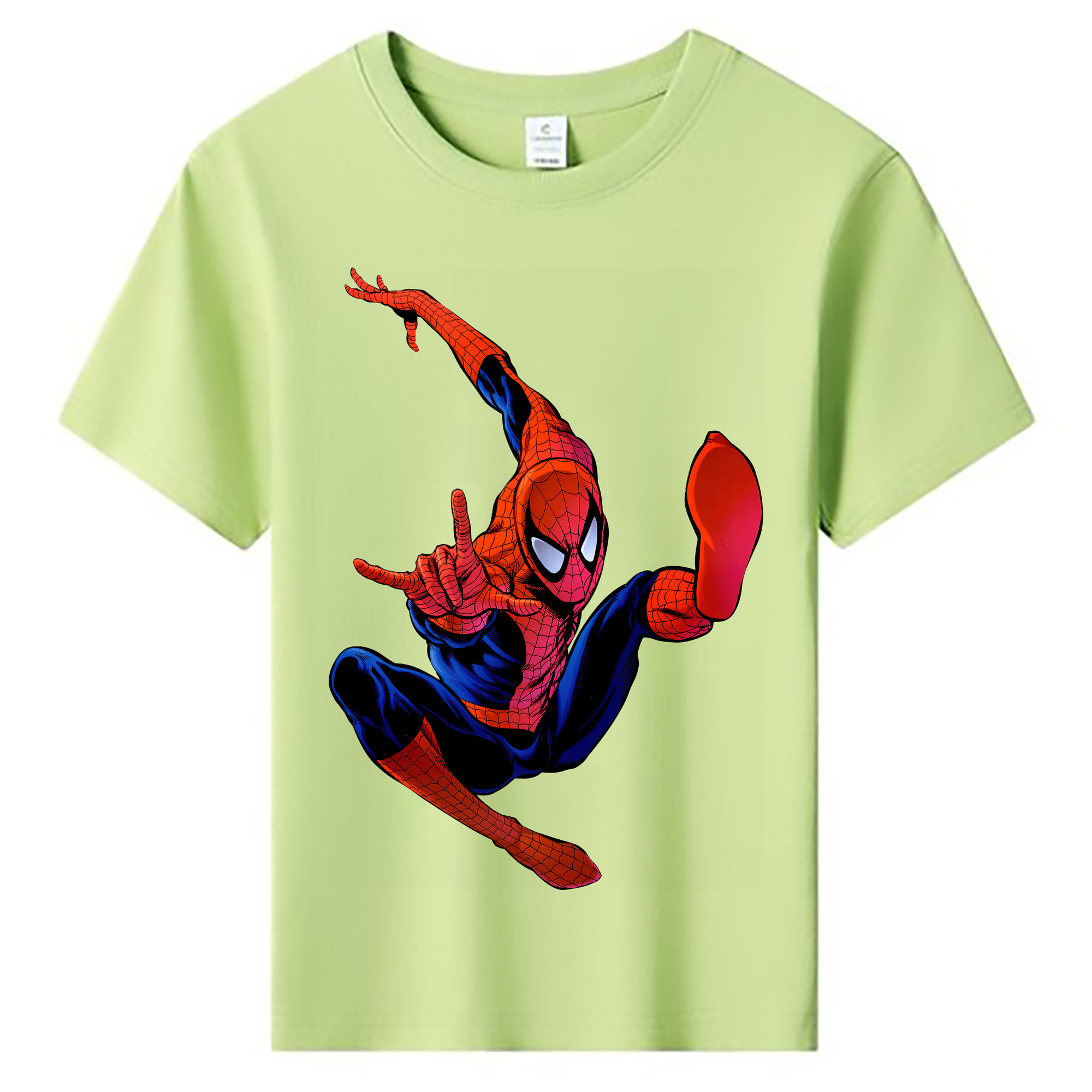 （画像用） Spider Man スパイダーマン 綿100％キッズTシャツ（フロントプリント）